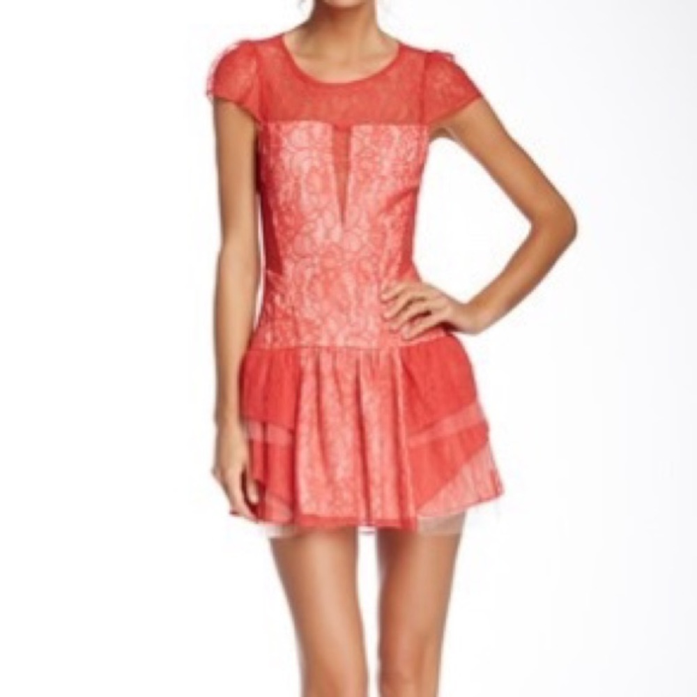 BCBGeneration red lace dress
